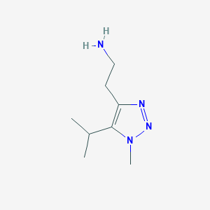 2-[1-Methyl-5-(propan-2-yl)-1H-1,2,3-triazol-4-yl]ethan-1-amine