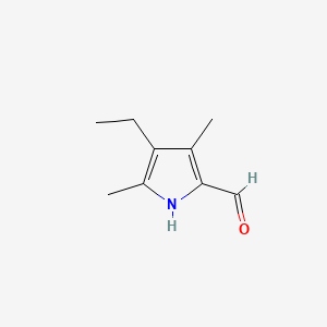 molecular formula C9H13NO B1329821 4-Ethyl-3,5-dimethyl-1H-pyrrole-2-carbaldehyde CAS No. 6250-80-2