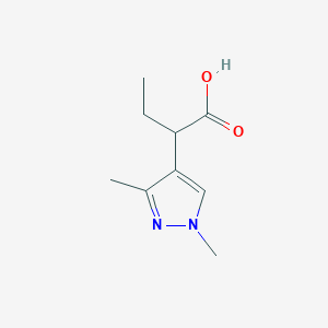 2-(1,3-Dimethyl-1H-pyrazol-4-yl)butanoic acid