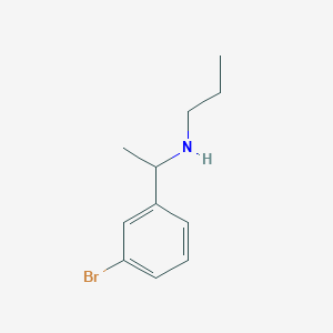 [1-(3-Bromophenyl)ethyl](propyl)amine