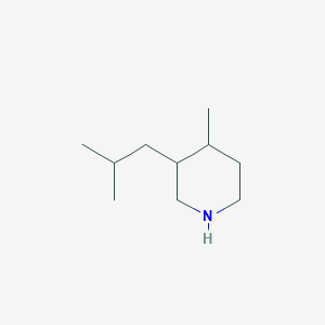 4-Methyl-3-(2-methylpropyl)piperidine