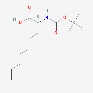 molecular formula C14H27NO4 B13298320 2-([(Tert-butoxy)carbonyl]amino)nonanoicacid 