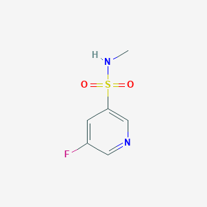 molecular formula C6H7FN2O2S B13298327 5-fluoro-N-methylpyridine-3-sulfonamide 