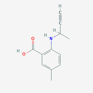 2-[(But-3-yn-2-yl)amino]-5-methylbenzoic acid