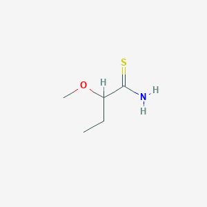 molecular formula C5H11NOS B13298347 2-Methoxybutanethioamide 