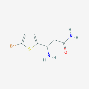 3-Amino-3-(5-bromothiophen-2-YL)propanamide