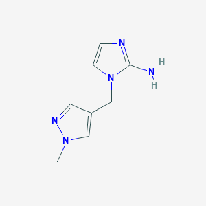 1-[(1-Methyl-1H-pyrazol-4-YL)methyl]-1H-imidazol-2-amine