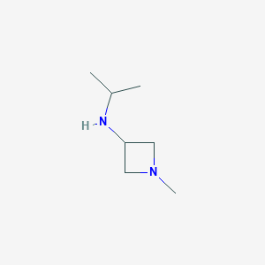 molecular formula C7H16N2 B13298360 1-Methyl-N-(propan-2-yl)azetidin-3-amine 