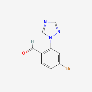 4-Bromo-2-(1H-1,2,4-triazol-1-YL)benzaldehyde