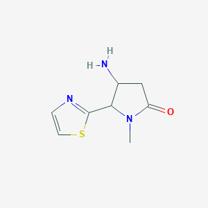 4-Amino-1-methyl-5-(1,3-thiazol-2-yl)pyrrolidin-2-one