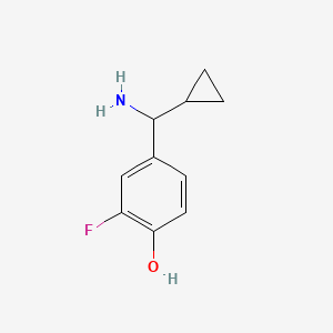 4-[Amino(cyclopropyl)methyl]-2-fluorophenol