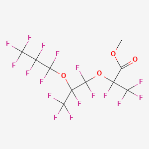 molecular formula C10H3F17O4 B1329845 2,3,3,3-四氟-2-(1,1,2,3,3,3-六氟-2-(全氟丙氧)丙氧)丙酸甲酯 CAS No. 26131-32-8