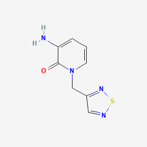 3-Amino-1-[(1,2,5-thiadiazol-3-yl)methyl]-1,2-dihydropyridin-2-one