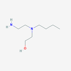 molecular formula C8H20N2O B13298499 2-[(2-Aminoethyl)(butyl)amino]ethan-1-ol 