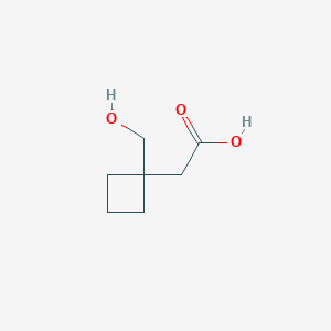 2-[1-(Hydroxymethyl)cyclobutyl]acetic acid