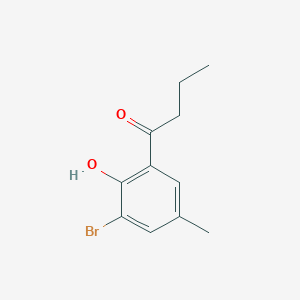 1-(3-Bromo-2-hydroxy-5-methylphenyl)butan-1-one