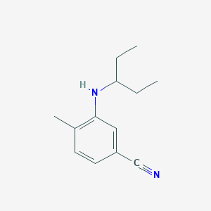 4-Methyl-3-[(pentan-3-yl)amino]benzonitrile