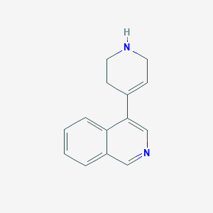 molecular formula C14H14N2 B13298566 4-(1,2,3,6-Tetrahydropyridin-4-yl)isoquinoline 