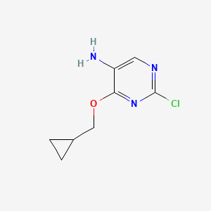 2-Chloro-4-(cyclopropylmethoxy)pyrimidin-5-amine