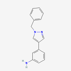 3-(1-Benzyl-1H-pyrazol-4-YL)aniline