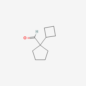 1-Cyclobutylcyclopentane-1-carbaldehyde