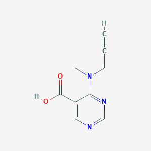 4-[Methyl(prop-2-yn-1-yl)amino]pyrimidine-5-carboxylic acid