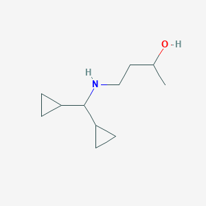 4-[(Dicyclopropylmethyl)amino]butan-2-ol