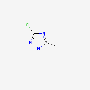 molecular formula C4H6ClN3 B1329872 3-氯-1,5-二甲基-1H-1,2,4-三唑 CAS No. 56616-94-5