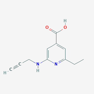 2-Ethyl-6-[(prop-2-yn-1-yl)amino]pyridine-4-carboxylic acid