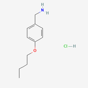 molecular formula C11H18ClNO B1329875 对丁氧基苄胺盐酸盐 CAS No. 59528-29-9