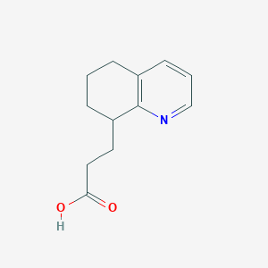 3-(5,6,7,8-Tetrahydroquinolin-8-yl)propanoic acid