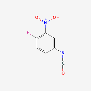 molecular formula C7H3FN2O3 B1329878 4-氟-3-硝基苯基异氰酸酯 CAS No. 65303-82-4
