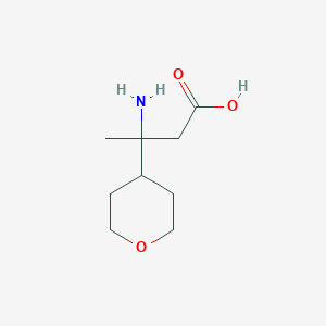 3-Amino-3-(oxan-4-YL)butanoic acid