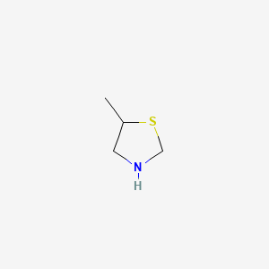 molecular formula C4H9NS B13298855 Thiazolidine, 5-methyl- CAS No. 33174-80-0