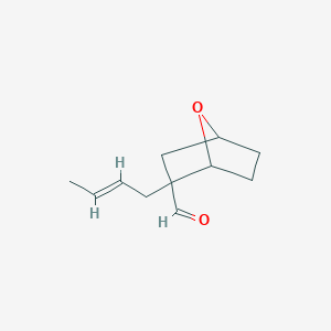 2-(But-2-en-1-yl)-7-oxabicyclo[2.2.1]heptane-2-carbaldehyde