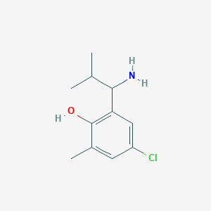 2-(1-Amino-2-methylpropyl)-4-chloro-6-methylphenol