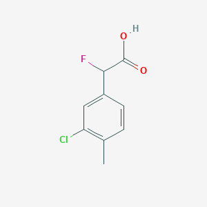 2-(3-Chloro-4-methylphenyl)-2-fluoroacetic acid