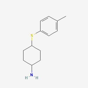 4-[(4-Methylphenyl)sulfanyl]cyclohexan-1-amine