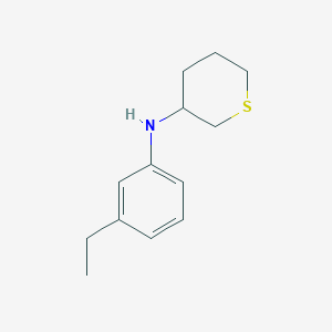 N-(3-ethylphenyl)thian-3-amine