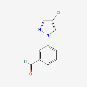 3-(4-Chloro-1H-pyrazol-1-yl)benzaldehyde