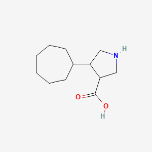 4-Cycloheptylpyrrolidine-3-carboxylic acid