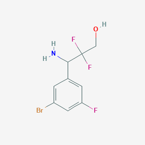 3-Amino-3-(3-bromo-5-fluorophenyl)-2,2-difluoropropan-1-OL