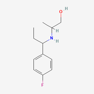 2-{[1-(4-Fluorophenyl)propyl]amino}propan-1-ol