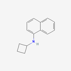 molecular formula C14H15N B13299009 N-cyclobutylnaphthalen-1-amine 