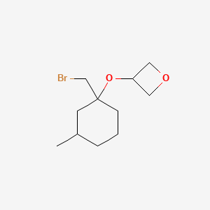 3-{[1-(Bromomethyl)-3-methylcyclohexyl]oxy}oxetane