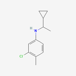 3-chloro-N-(1-cyclopropylethyl)-4-methylaniline