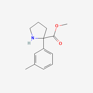 Methyl 2-(3-methylphenyl)pyrrolidine-2-carboxylate