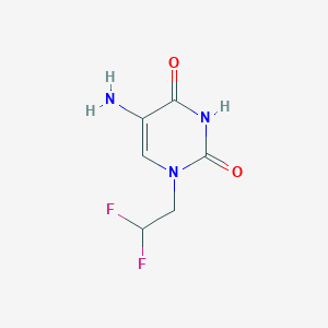 5-Amino-1-(2,2-difluoroethyl)-1,2,3,4-tetrahydropyrimidine-2,4-dione