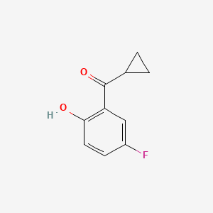 2-Cyclopropanecarbonyl-4-fluorophenol