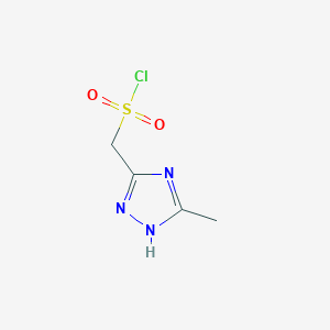 (5-Methyl-4H-1,2,4-triazol-3-yl)methanesulfonyl chloride